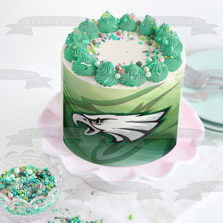 Imagen comestible para tarta con logotipo de los Philadelphia Eagles de la NFL ABPID05232 