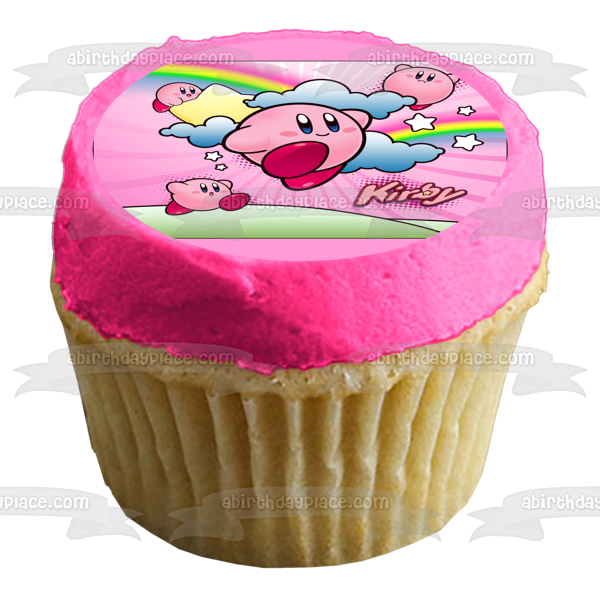 Imagen comestible para decoración de tarta de Kirby de Super Smash Brothers ABPID05234 