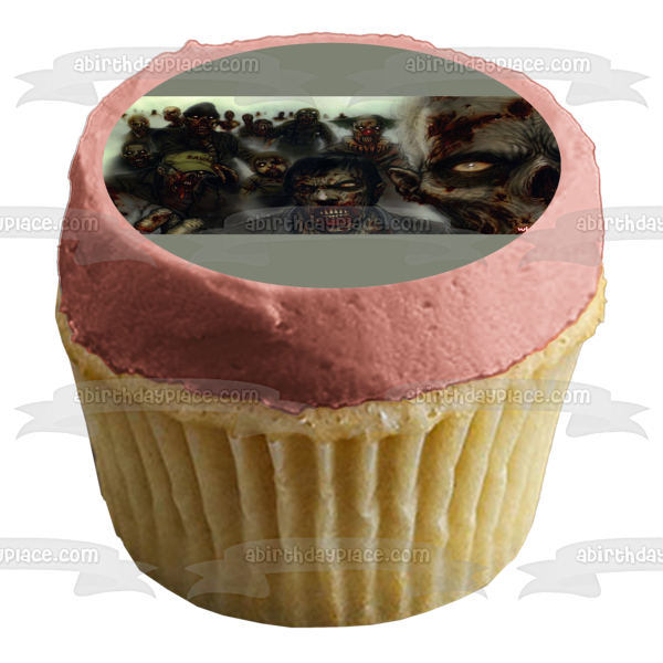 Zombies Fog Edible Cake Topper Image ABPID05314