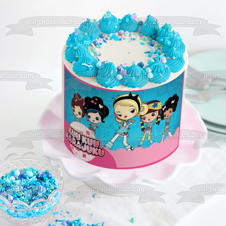 Kuu Kuu Harajuku G Angel Love Music and Baby - Adorno comestible para tarta, imagen ABPID05252 