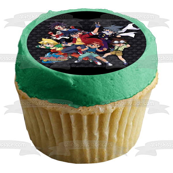 Beyblade Revolution Tyson Kai Max Ray Kenny and Hilary Edible Cake Topper Image ABPID05341