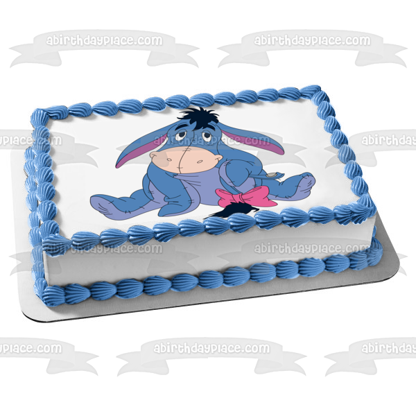 Imagen comestible para decoración de tarta de Winnie the Pooh Eeyore ABPID05289 