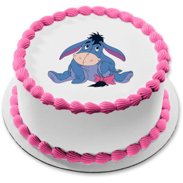 Imagen comestible para decoración de tarta de Winnie the Pooh Eeyore ABPID05289 