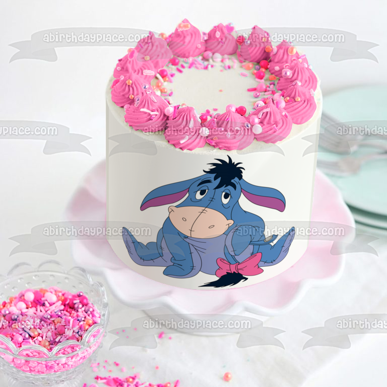 Imagen comestible para decoración de tarta de Winnie the Pooh Eeyore ABPID05289 