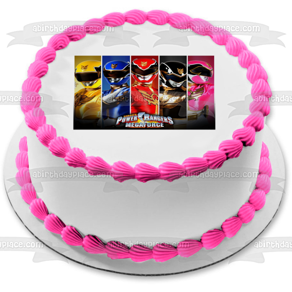 Power Rangers Mega Force Jason Zack Billy Trini y Kimberly Imagen comestible para decoración de tarta ABPID05292 