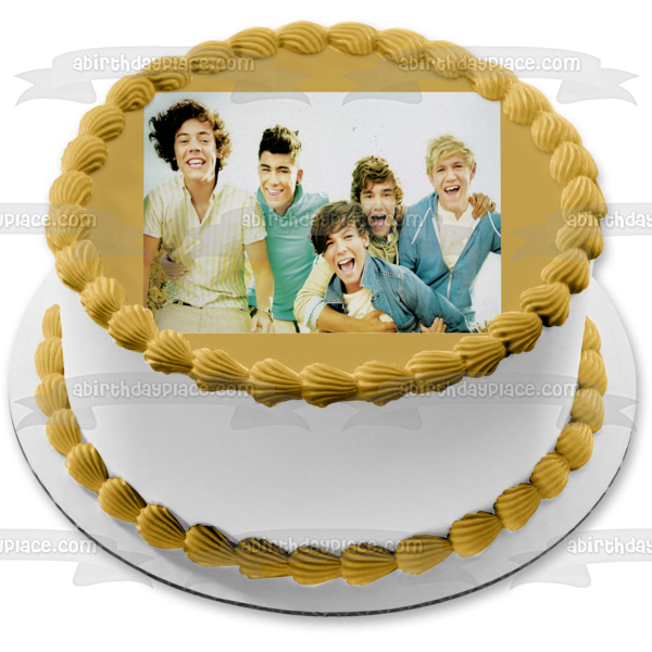 One Direction Niall Horan Liam Payne Harry Styles Louis Tomlinson y Zayn Malik Imagen comestible para decoración de tarta ABPID05393 