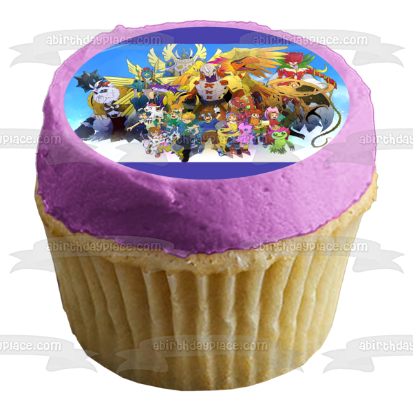 Imagen comestible para decoración de tarta Digimon Agumon Tai Kamiya y Gatomon ABPID05534 