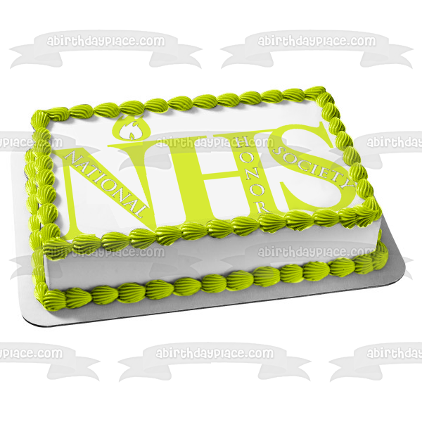 National Honor Society Nhs Logo Yellow Edible Cake Topper Image ABPID05549