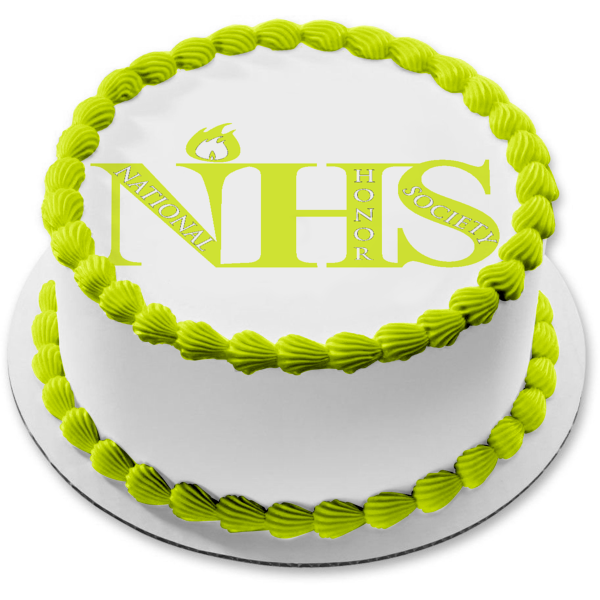 National Honor Society Nhs Logo Yellow Edible Cake Topper Image ABPID05549