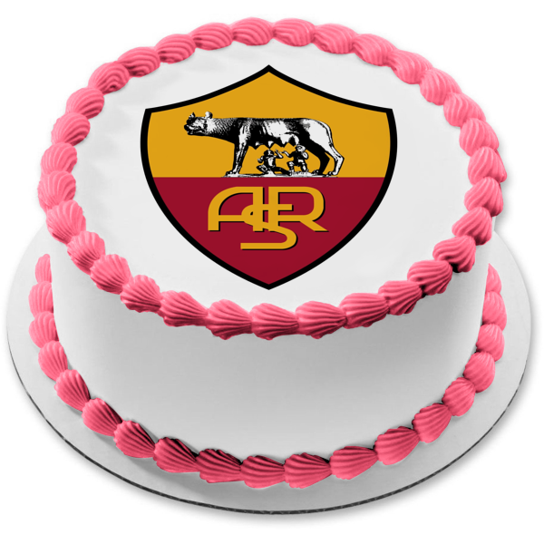 Imagen comestible para tarta con el logotipo del AS Roma, club de fútbol profesional, ABPID05434 