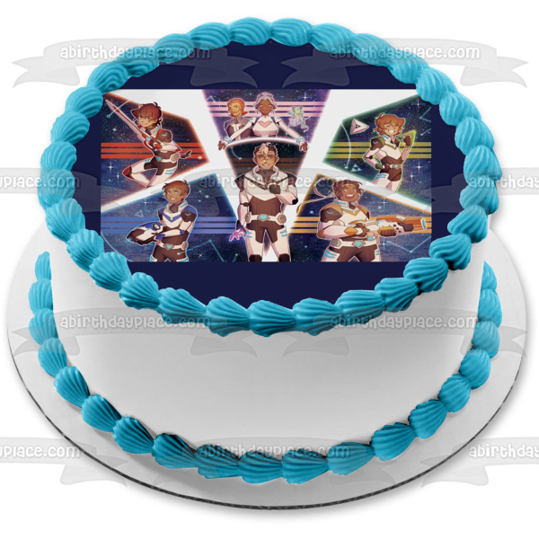 Voltron Legendario Defensor Shiro Allura Lance y Keith Edible Cake Topper Imagen ABPID05574 