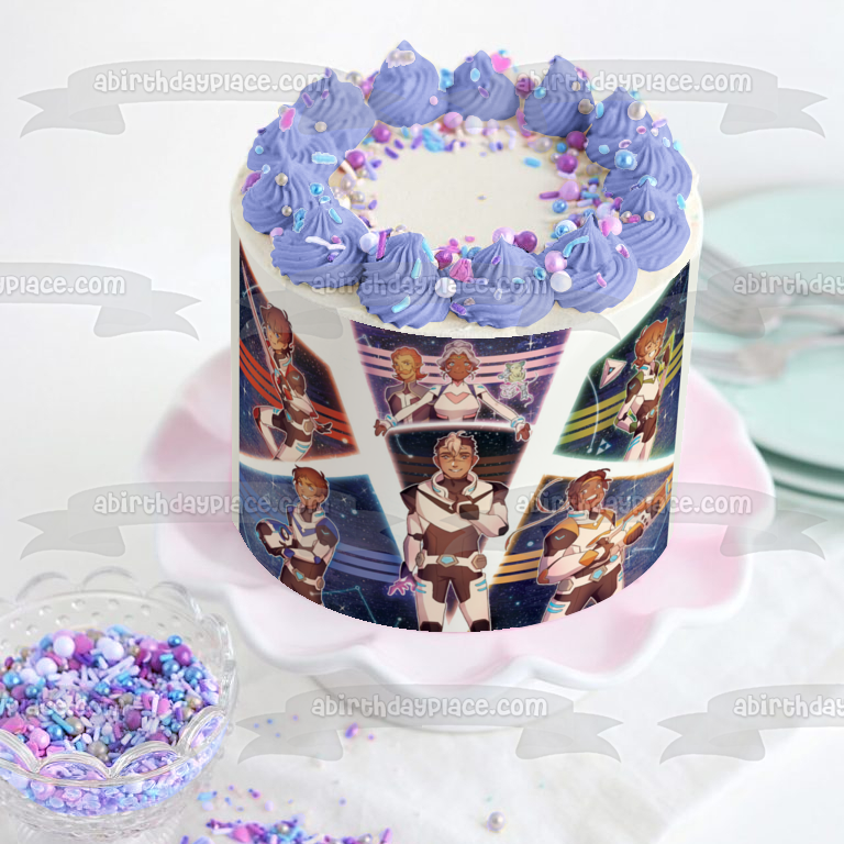 Voltron Legendario Defensor Shiro Allura Lance y Keith Edible Cake Topper Imagen ABPID05574 