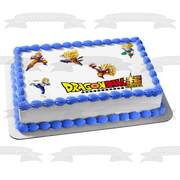 Imagen comestible para tarta de Dragon Ball Z Goku Vegete Gohan y Piccolo ABPID05592 