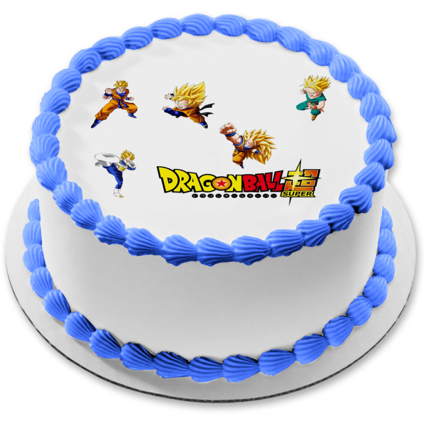 Imagen comestible para tarta de Dragon Ball Z Goku Vegete Gohan y Piccolo ABPID05592 