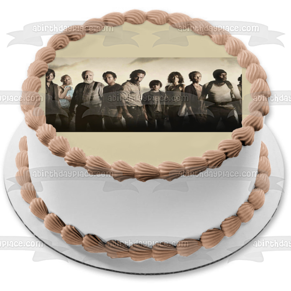 The Walking Dead Rick Morgan Daryl Maggie Carol y Hershel Imagen comestible para decoración de tarta ABPID05469 