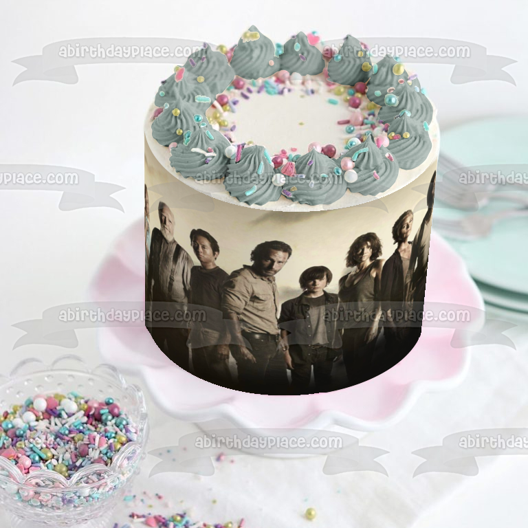 The Walking Dead Rick Morgan Daryl Maggie Carol y Hershel Imagen comestible para decoración de tarta ABPID05469 