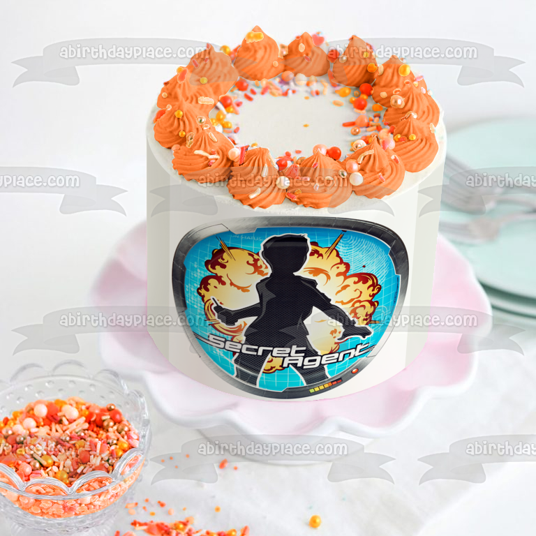 Imagen comestible para tarta con diseño de agente secreto y monje Bowfinger ABPID05472 