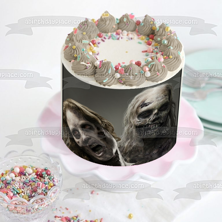 Imagen comestible para decoración de tarta de The Walking Dead Zombies ABPID05475 