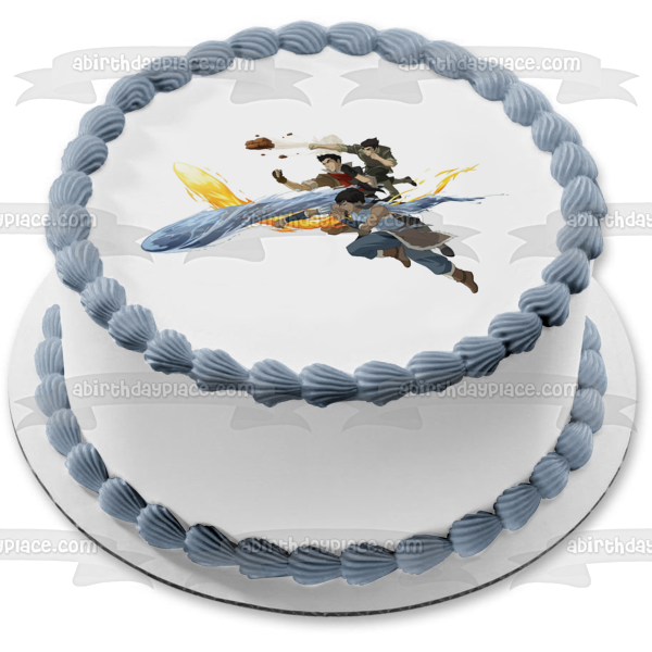 Avatar Legend of Korra Mako and Firebending Edible Cake Topper Image ABPID05719