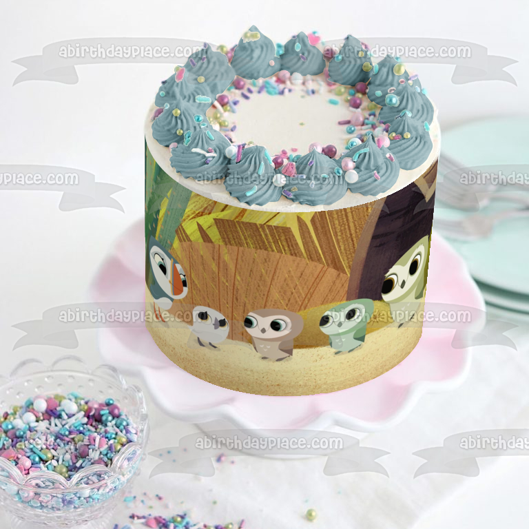 Imagen comestible para tarta de Puffin Rock Disney Oona Baba y Otto ABPID05681 