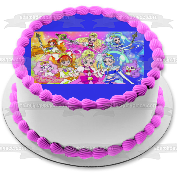 Go Princess Kaido Amanogawa y Haruno Imagen comestible para decoración de tarta ABPID05682 