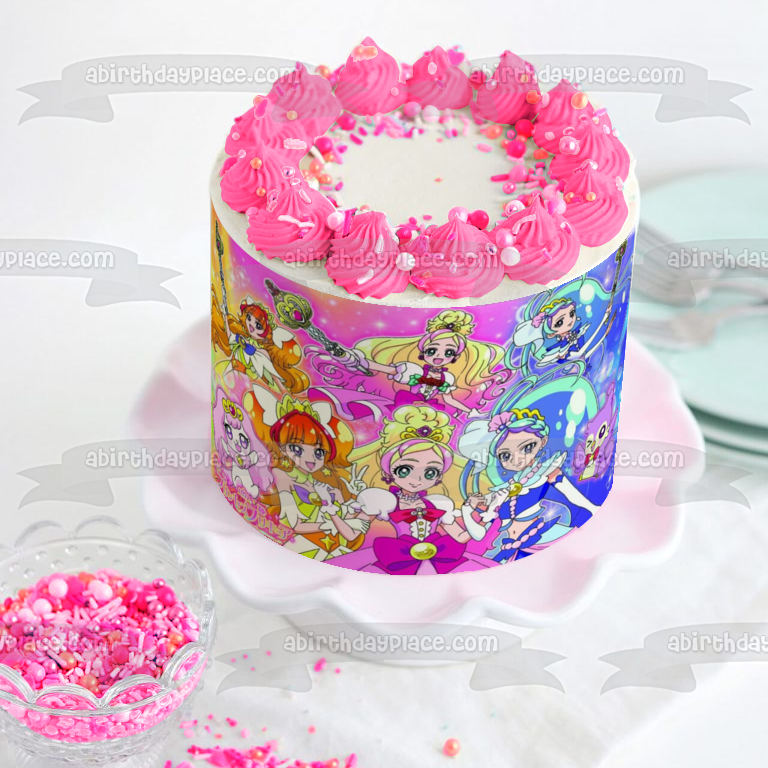 Go Princess Kaido Amanogawa y Haruno Imagen comestible para decoración de tarta ABPID05682 