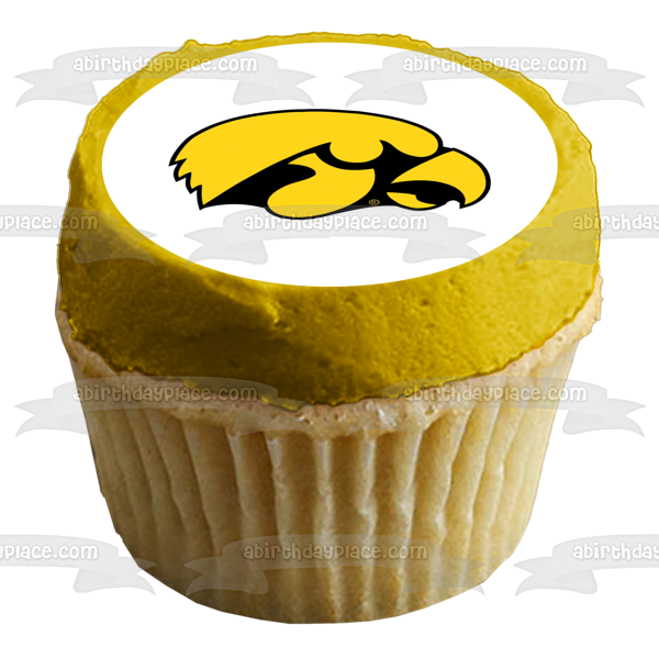 Imagen comestible para tarta con logotipo de Iowa Hawkeyes, baloncesto universitario, ABPID05684 