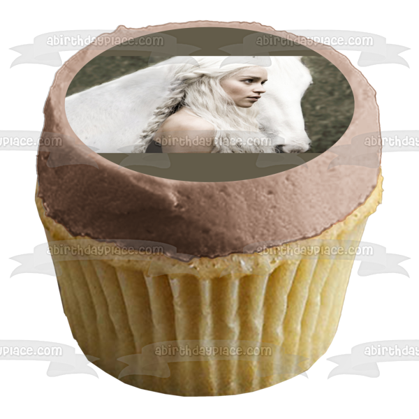 Game of Thrones Daenerys Targaryen Edible Cake Topper Image ABPID05687