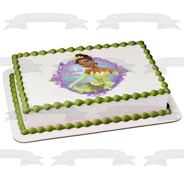 Imagen comestible para decoración de tarta de La Princesa y el sapo Tiana ABPID05755 