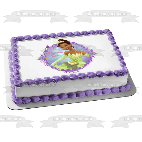 Imagen comestible para decoración de tarta de La Princesa y el sapo Tiana ABPID05755 