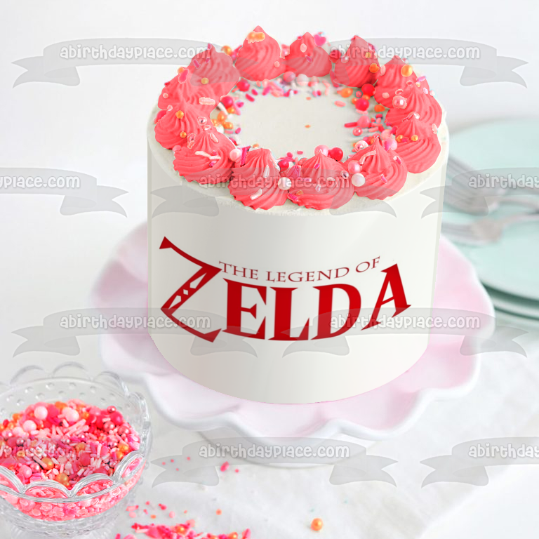 Imagen comestible para decoración de tarta con el logotipo de The Legends of Zelda ABPID05805 