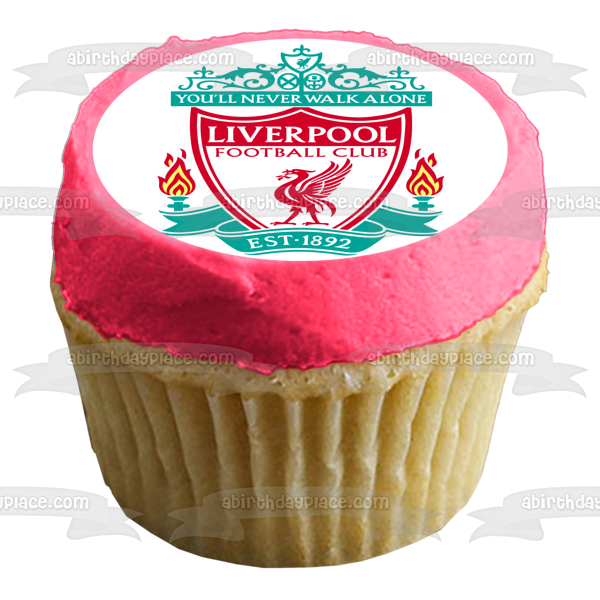 Liverpool Soccer Futbol Football Logo Edible Cake Topper Image or Strips ABPID52657