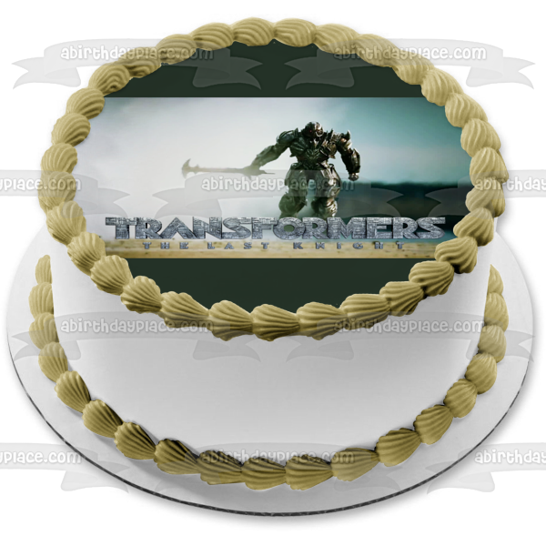 Imagen de decoración comestible para tarta de Transformers, el último caballero Megatron, ABPID05865 