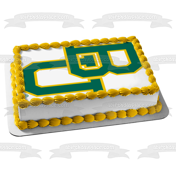 Imagen comestible para decoración de tarta con el logotipo de los osos de la Universidad de Baylor ABPID05793 