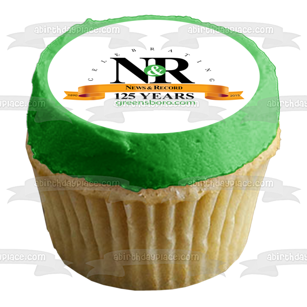 N&R News and Record Celebrate 125 Years Edible Cake Topper Image ABPID05795