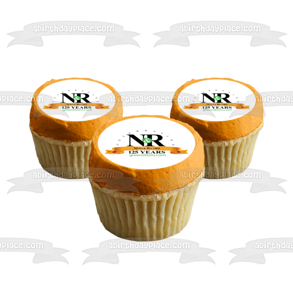 N&R News and Record Celebrate 125 Years Edible Cake Topper Image ABPID05795