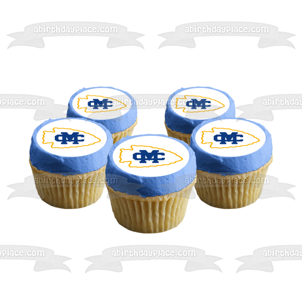 Imagen comestible para tarta con logotipo de Mississippi College Athletics, pez, ABPID06016 