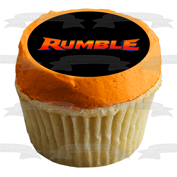 Rumble Movie Logo Edible Cake Topper Image ABPID55276