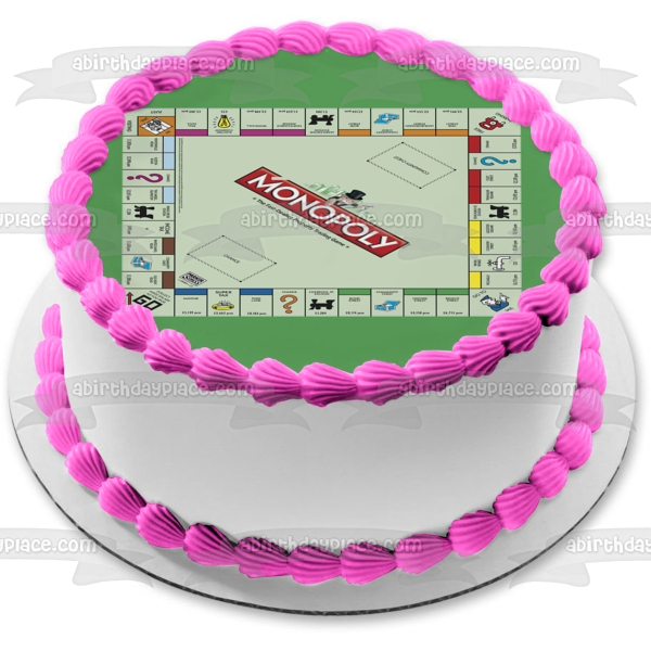 Monopoly Board Game Edible Cake Topper Image ABPID05921