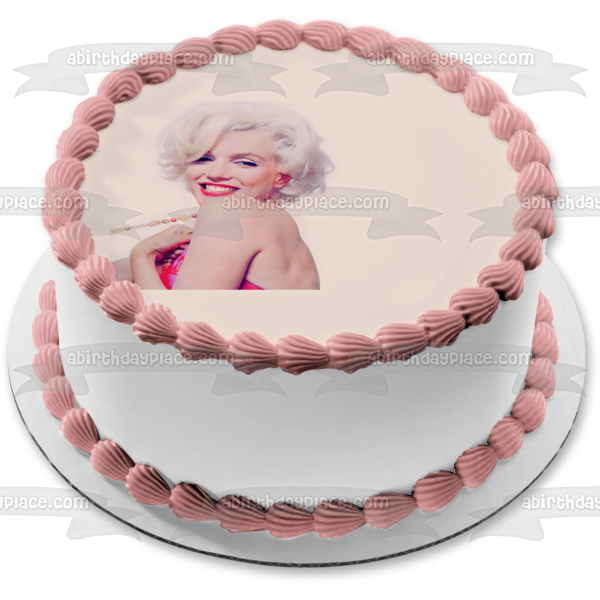 Marilyn Monroe Edible Cake Topper Image ABPID06039