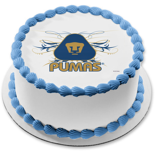 Club Universidad Nacional Pumas Logo Edible Cake Topper Image ABPID06102