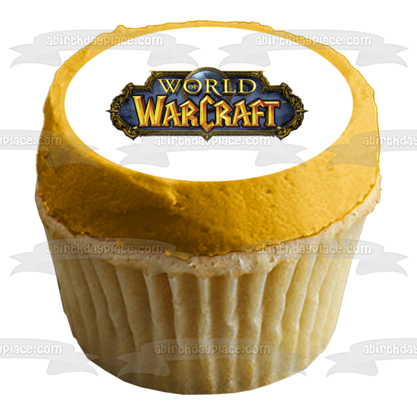 Imagen comestible para decoración de tarta con el logotipo de World of Warcraft ABPID06311 