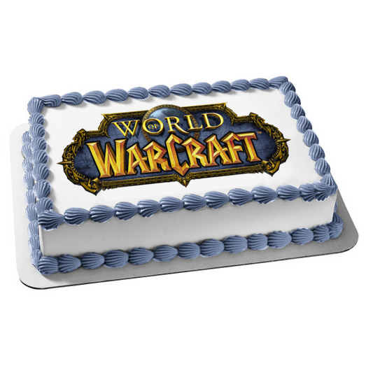 Imagen comestible para decoración de tarta con el logotipo de World of Warcraft ABPID06311 