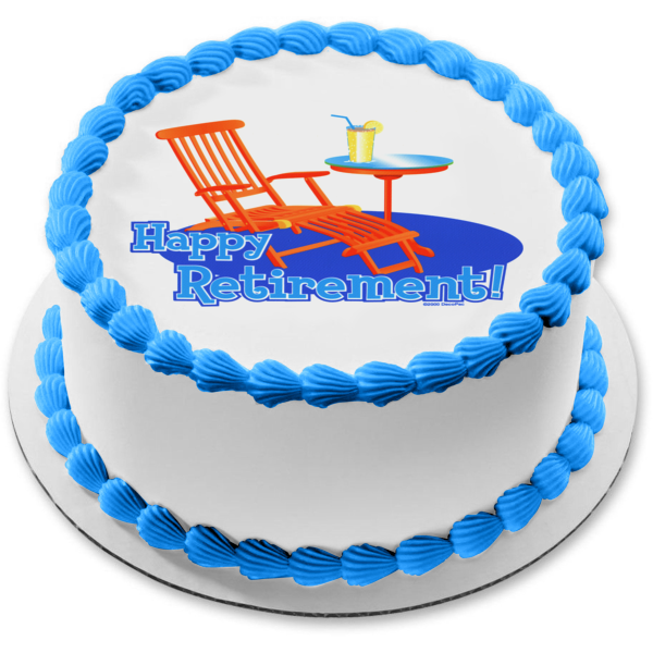 Happy retirement- beach theme cake by Ammeym on DeviantArt