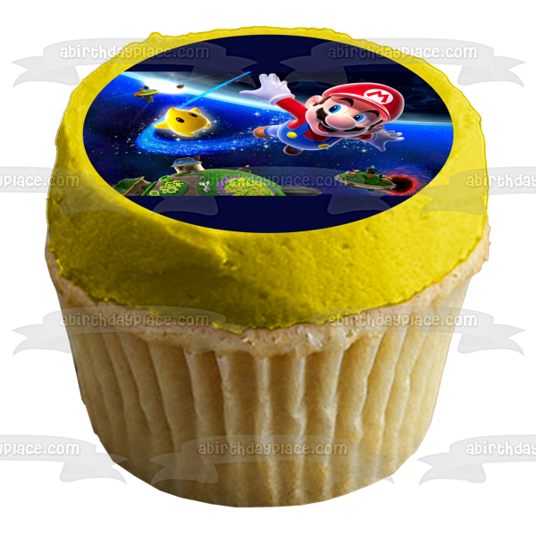 Imagen comestible para tarta de Super Mario Brothers Star Galaxy ABPID06193 