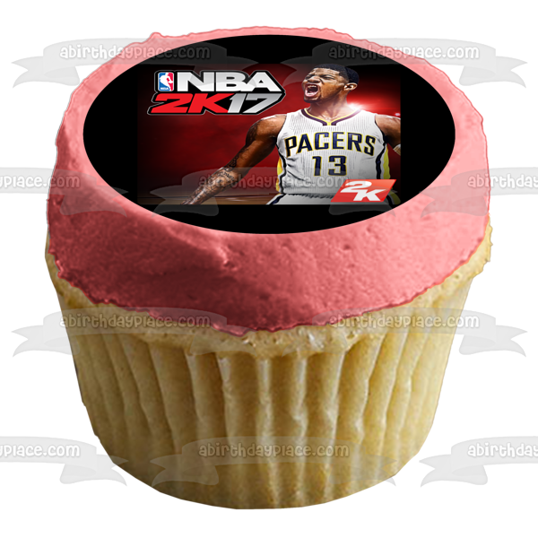 Indiana Pacers NBA Paul George 13 Edible Cake Topper Image ABPID06368