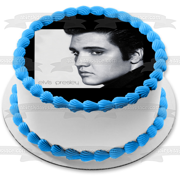 Elvis Presley el Rey Vive en Brasil Portada Imagen comestible para decoración de tarta ABPID06373 