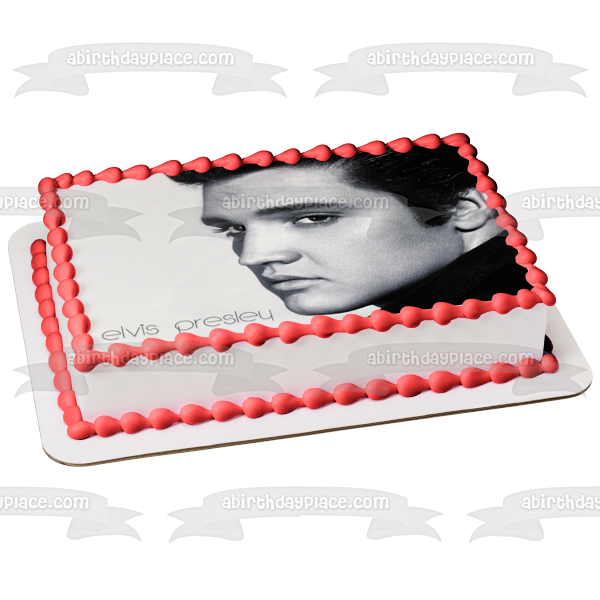 Elvis Presley el Rey Vive en Brasil Portada Imagen comestible para decoración de tarta ABPID06373 