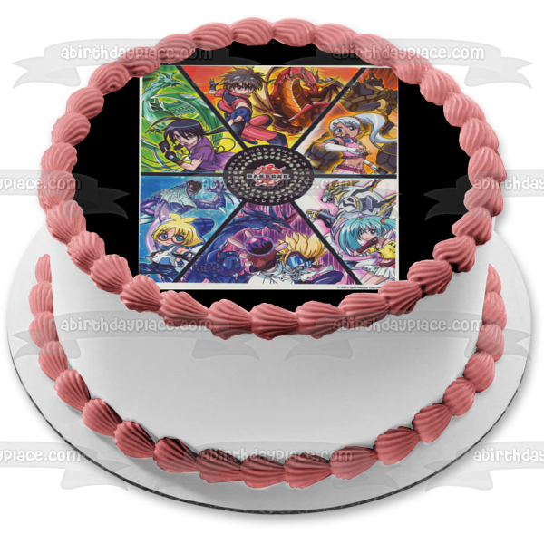 Bakugan Drago Dan Kuso y Runo Misaki Imagen comestible para decoración de tarta ABPID06212 