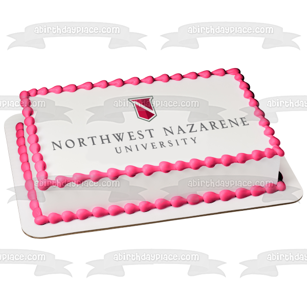 Imagen comestible para tarta con logotipo de la Universidad Nazarena del Noroeste, Christian College, ABPID06402 